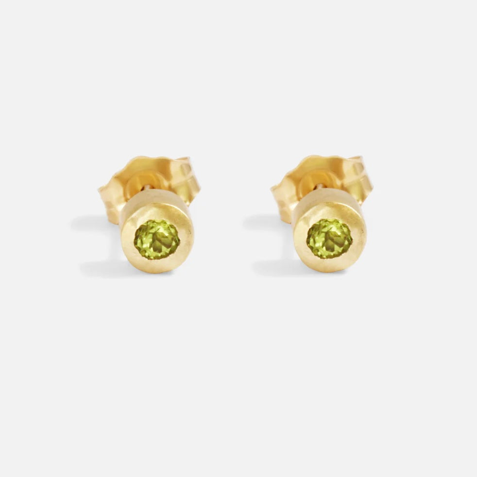 Peridot Stud Earrings