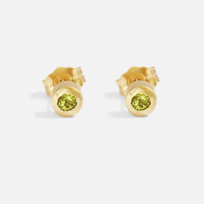 Peridot Stud Earrings